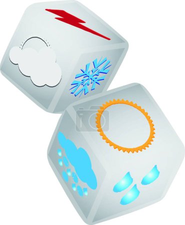 Illustration for Weather forecast vector illustration - Royalty Free Image