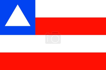 Ilustración de Bandera del Estado de Bahía, ilustración vectorial gráfica - Imagen libre de derechos