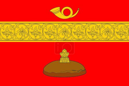 Ilustración de Bandera de Basmannoe mos, ilustración vectorial gráfica - Imagen libre de derechos