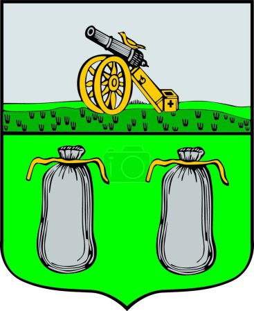 Ilustración de Bely escudo de armas vector ilustración - Imagen libre de derechos