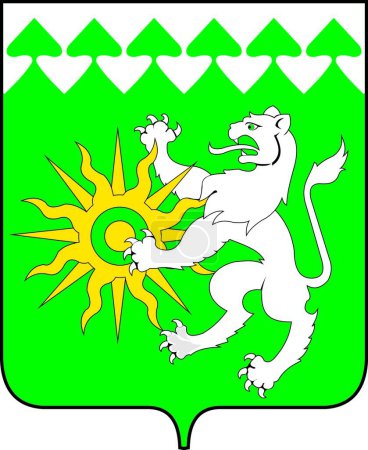 Ilustración de Berezovsky escudo de armas vector ilustración - Imagen libre de derechos