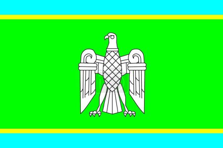 Ilustración de Chernovtsy obl bandera, vector gráfico ilustración - Imagen libre de derechos