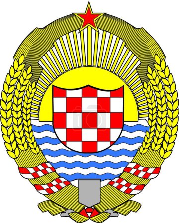 Ilustración de Croacia símbolo vector ilustración - Imagen libre de derechos