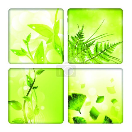 Illustration for Eco background collection, graphic vector illustration - Royalty Free Image