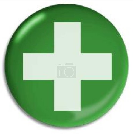 Illustration for First Aid, colored vector illustration - Royalty Free Image
