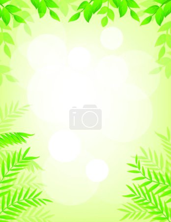Illustration for Leaves background, graphic vector illustration - Royalty Free Image