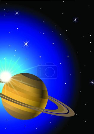 Illustration for Planet background   vector illustration - Royalty Free Image