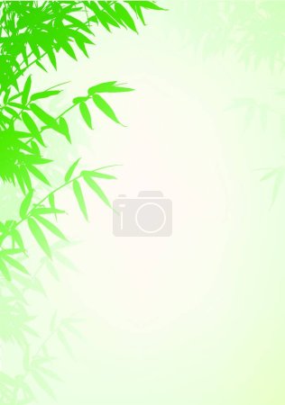 Téléchargez les illustrations : Illustration vectorielle de fond d'arbre de bambou - en licence libre de droit