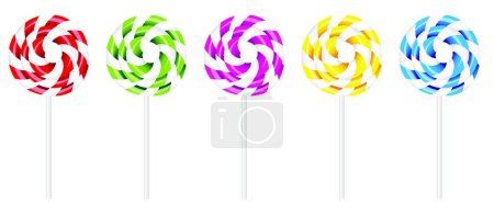 Illustration for Swirly Lollipop, graphic vector illustration - Royalty Free Image