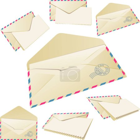 Illustration for Old Mail, graphic vector illustration - Royalty Free Image