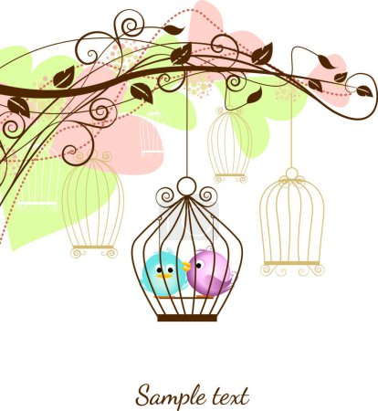 Illustration for Cute birds, graphic vector illustration - Royalty Free Image