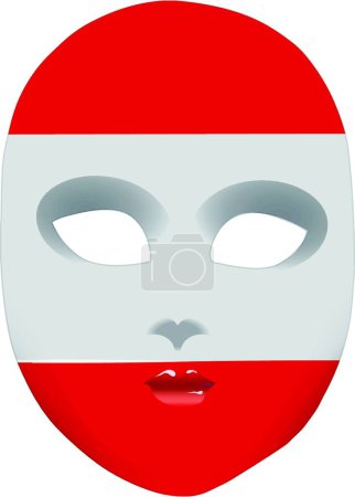 Ilustración de Máscara Austria, ilustración vectorial gráfica - Imagen libre de derechos
