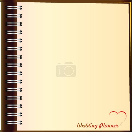 Illustration for Wedding planner vector illustration - Royalty Free Image