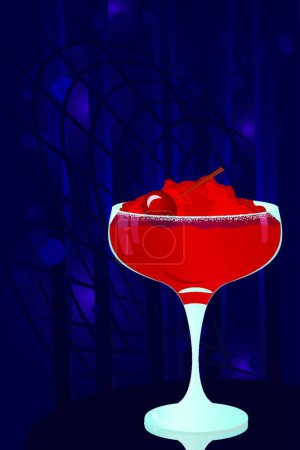 Téléchargez les illustrations : Margarita Cocktail, illustration vectorielle boisson - en licence libre de droit
