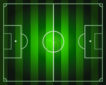 Illustration for Soccer field, graphic vector illustration - Royalty Free Image