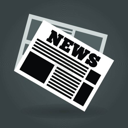 Illustration for "News Icon"   vector illustration - Royalty Free Image
