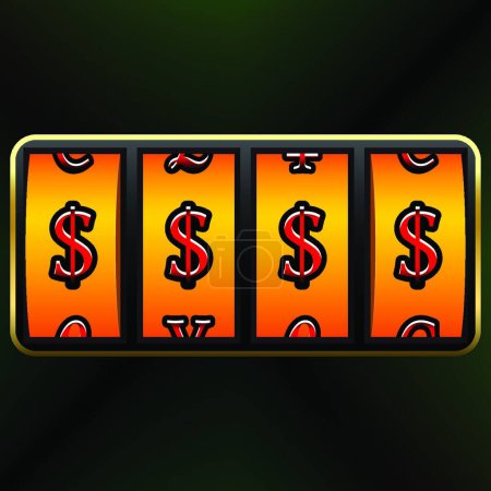 Illustration for Slot machine, colorful vector illustration - Royalty Free Image