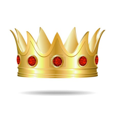 Ilustración de Corona icono, ilustración simple web - Imagen libre de derechos