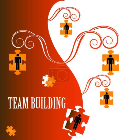 Illustration for Team Building, graphic vector illustration - Royalty Free Image
