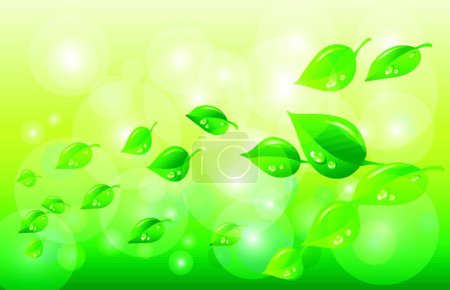 Illustration for Green and Spring background - Royalty Free Image