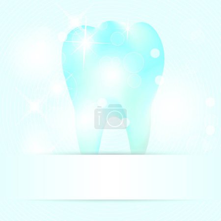 Illustration for Human tooth design, vector illustration - Royalty Free Image