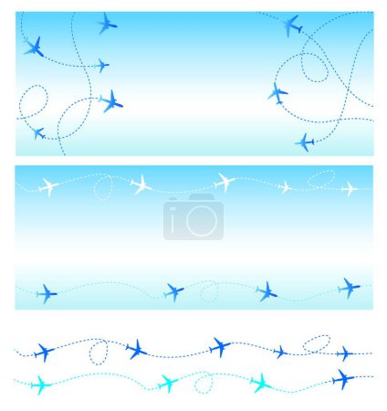 Illustration for Air travel, simple vector illustration - Royalty Free Image