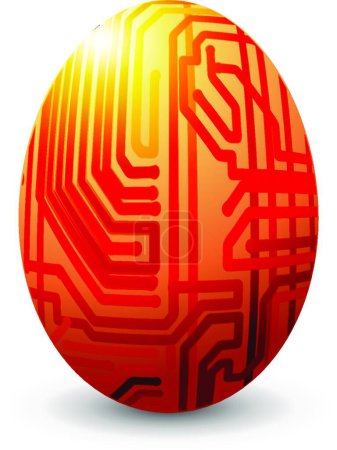 Ilustración de Ilustración de vectores conectados huevo - Imagen libre de derechos