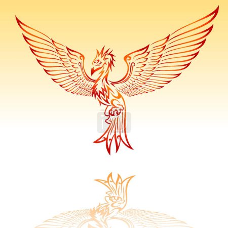 Illustration for Illustration of the Phoenix - Royalty Free Image
