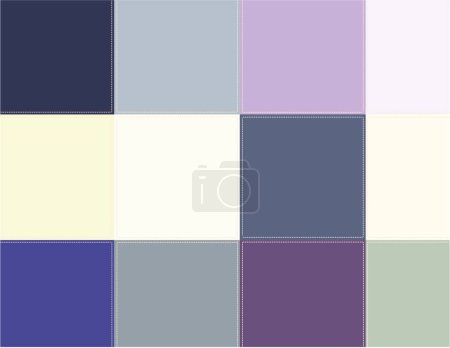 Illustration for Illustration of the Colored squares paste - Royalty Free Image