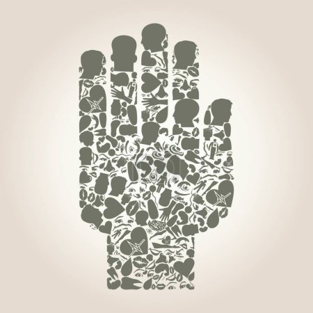 Ilustración de La mano de la parte del cuerpo - Imagen libre de derechos