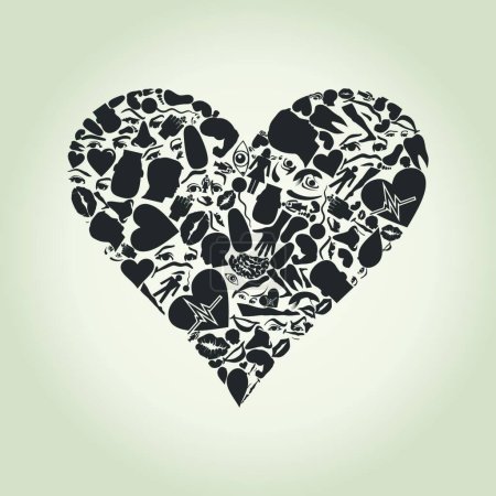 Ilustración de "El corazón de la parte del cuerpo" - Imagen libre de derechos