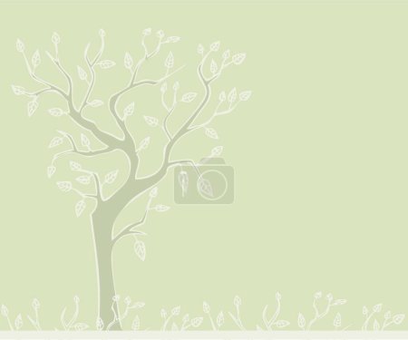 Illustration for Abstract tree icon, vector illustration - Royalty Free Image