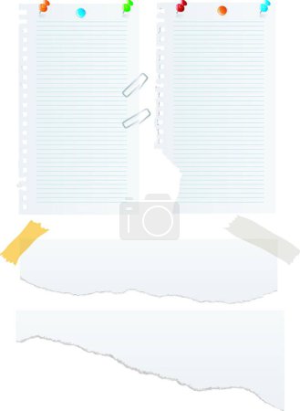 Illustration for Illustration of the Paper vector set - Royalty Free Image