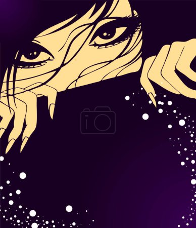 Illustration for Illustration of the Beauty woman - Royalty Free Image