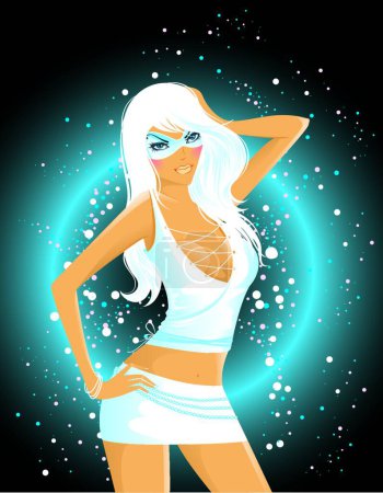 Photo for Party girl vector illustration - Royalty Free Image