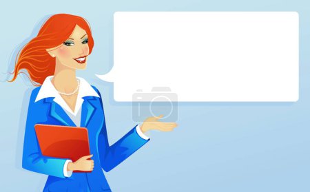 Téléchargez les illustrations : Illustration vectorielle icône femme d'affaires - en licence libre de droit