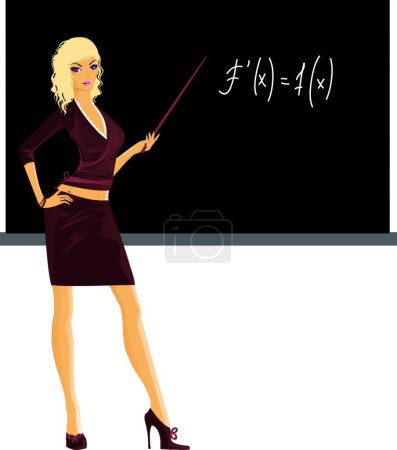 Illustration for Teacher icon vector illustration - Royalty Free Image