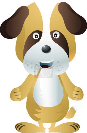 Illustration for Vector dog, vector illustration simple design - Royalty Free Image