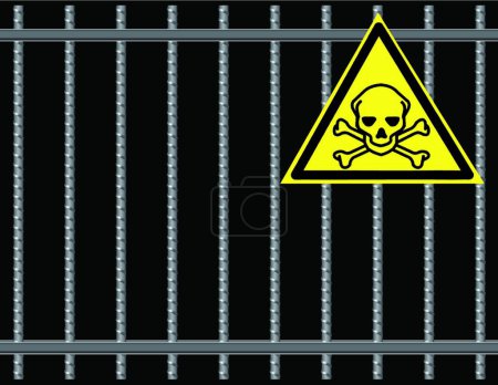 Illustration for Toxic substances sign, vector illustration simple design - Royalty Free Image