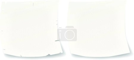 Illustration for Two white reminders, vector illustration simple design - Royalty Free Image