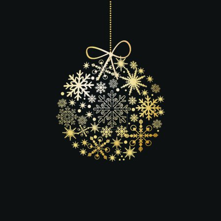 Illustration for Beautiful Christmas holiday background, vector illustration - Royalty Free Image