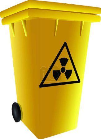 Ilustración de Basura residuos radiactivos vector ilustración - Imagen libre de derechos