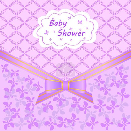 Illustration for Baby shower vector background - Royalty Free Image