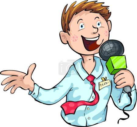 Illustration for Journalist icon vector illustration - Royalty Free Image