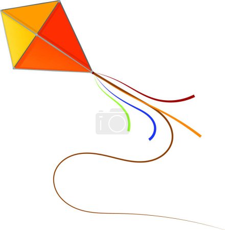 Illustration for Kite icon vector illustration - Royalty Free Image