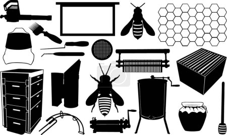 Illustration for Beekeeping, graphic vector illustration - Royalty Free Image