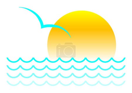Téléchargez les illustrations : Illustration vectorielle Summer Symbol - en licence libre de droit