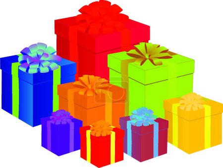Illustration for Presents, graphic vector illustration - Royalty Free Image