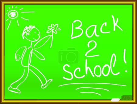 Illustration for Back 2 school vector illustration - Royalty Free Image