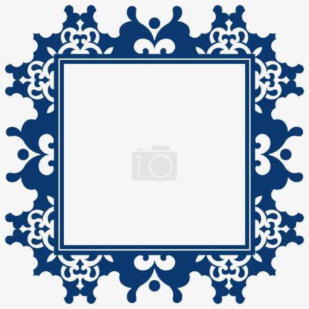 Illustration for Ornamental frame, vector illustration simple design - Royalty Free Image
